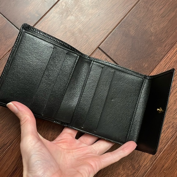 Louis Vuitton Epi Black Tri Fold Leather Wallet - Picture 7 of 10